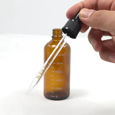 에센스 세럼 소분용 유리 스포이드 브라운 100ml