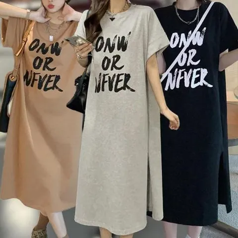 40대여름원피스 여성 데일리 여름 반팔 박스 롱 긴 원피스