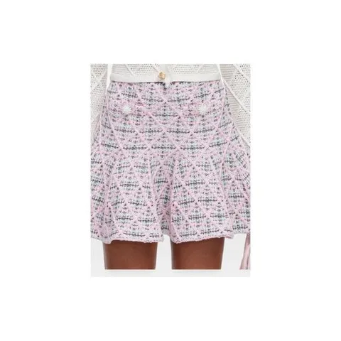 셀프포트레이트 check knit flared mini skirt 12139812782344 TP724665151