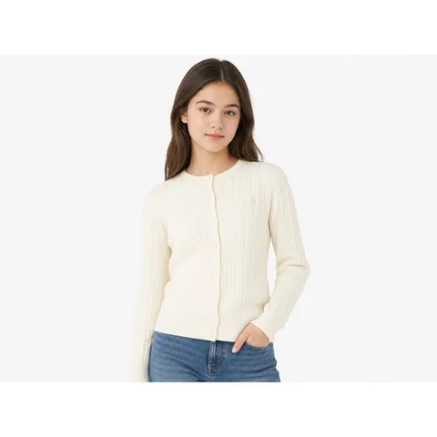 RALPH LAUREN KIDS 케이블 가디건 313543047012 WARM WHITE (성인착용가능)