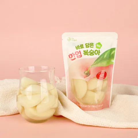 더오담 바로담은 한입복숭아 백도 180g*5개