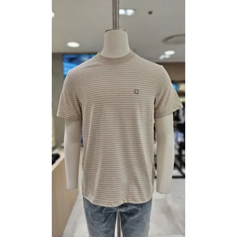캘빈클라인 진 4RF220G-PF0_GJW 진 남성 라운드넥티셔츠 진 반팔 스트라이프 아카이브 로고 티셔츠 - LE1221977823