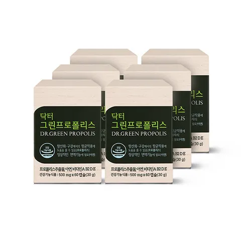 [HL사이언스] 닥터그린프로폴리스 60캡슐*6박스