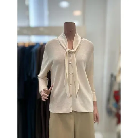 올앤선드리 세이브존06 스카프 브이넥 가디건 A6F7KJ101