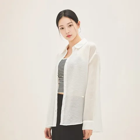 [ 롯데백화점 ][로엠]RE 백리본 긴팔 셔츠_RMYWF38R11