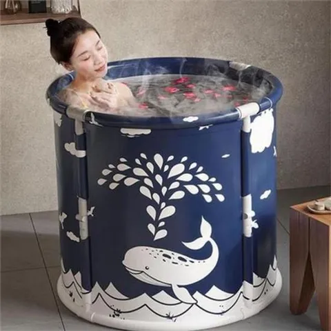 목욕접이식욕조 원터치 접이식 욕조 휴대용 간이 반신욕조 가정용 수납 1인 대형
