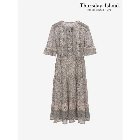 [써스데이아일랜드][Thursday Island] 보더믹스 미디 원피스(T24