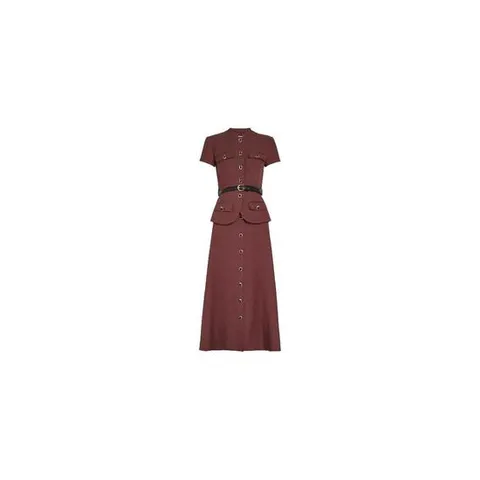셀프포트레이트 belted peplum waist midi dress 12173476200712 TP725278917