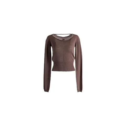 26 FW 릭오웬스 멜란지 이펙트 컷아웃 스웨터 RP02F5617ML TP457805921