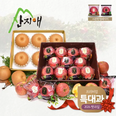 산지애 햇사과 아리수 3.5kg+왕특대 배 4.7kg