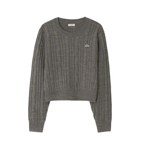 [LEE]LEE 우먼 케이블 니트 그레이 LE2403KT62GR