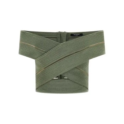발망 블라우스 LDGF0AB580KJ757EU GREEN