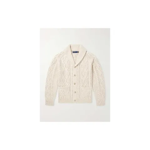 26 FW 폴로 랄프 로렌 에크루 케이블 니트 코튼 가디건 TP581501496