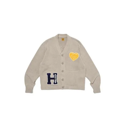 휴먼 메이드 로우 게이지 니트 가디건 그레이 HM27CS036