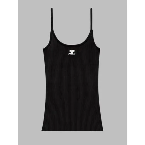쿠레쥬 민소매 티셔츠 PERMDE012 FI00019999 BLACK