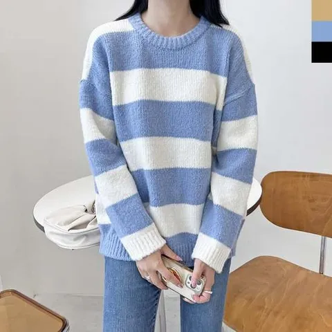 봄 코디 롱니트 여자니트티 카라넥 신발