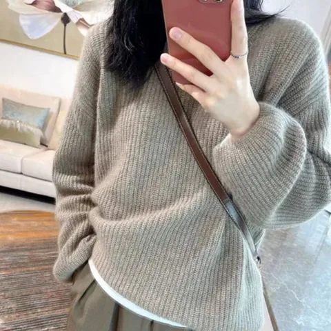 허그허그 / 라멜 글리터 무드 니트