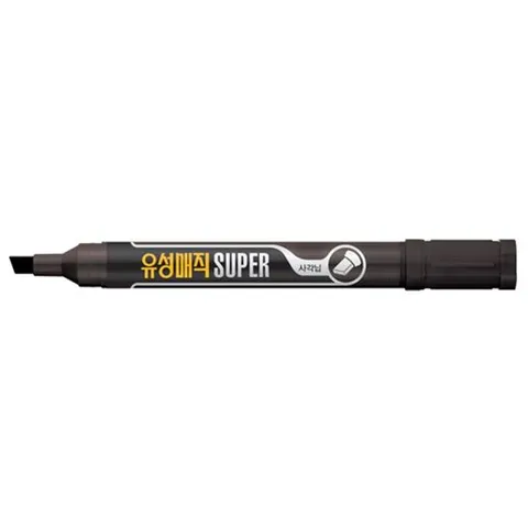 모나미 마커스유성매직SUPER 검정(사각닙) 1타스