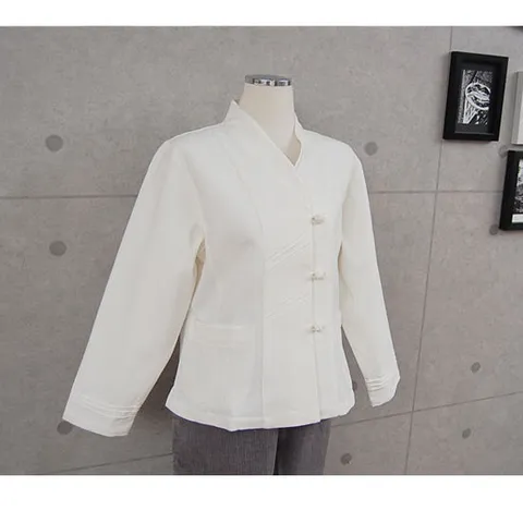 메밀꽃피는날 여성 백저고리 생활한복