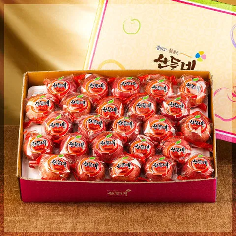 [산들네] 25년햇 껍질째 먹는 경북 세척사과 5kg 25과내