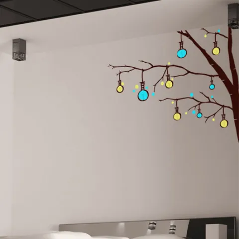 [꾸밈]ih002-세상에서 가장 밝은 나무/포인트스티커/벽지스티커