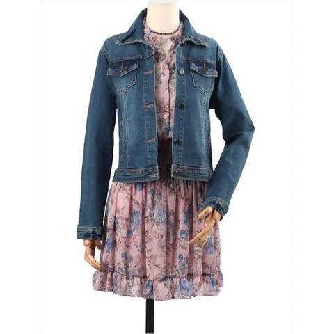 [쉬즈나인]베키 구제워싱 청자켓