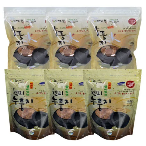 [라이스웰]오래구워 구수한 백미180gx3 현미180gx3