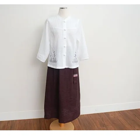 메밀꽃피는날 여성 난초 마저고리