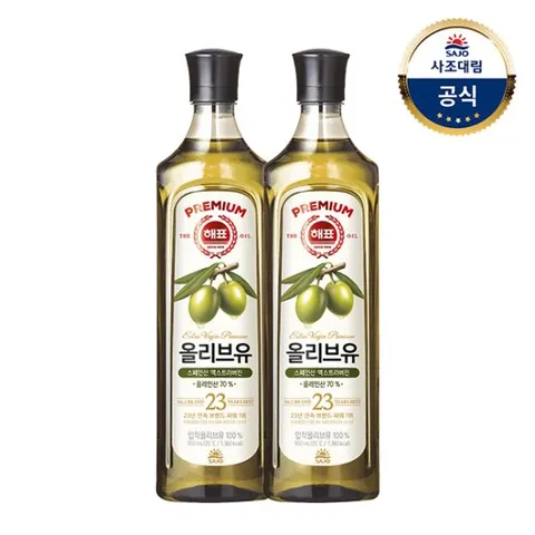 [사조대림] 해표 올리브유 900ml x2병
