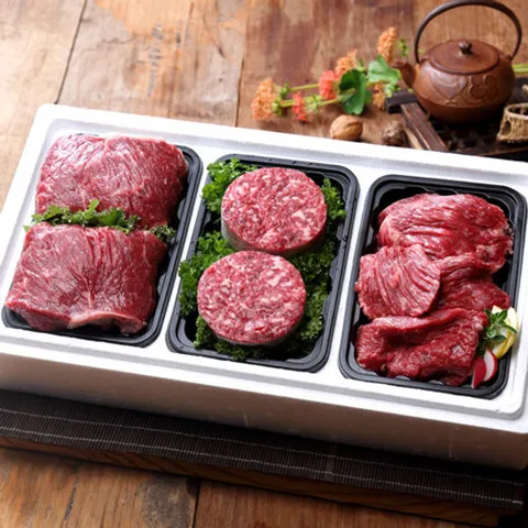 [  ]횡성한우 1등급 정육선물세트 1.2kg(불고기400,국거리400,산적400)