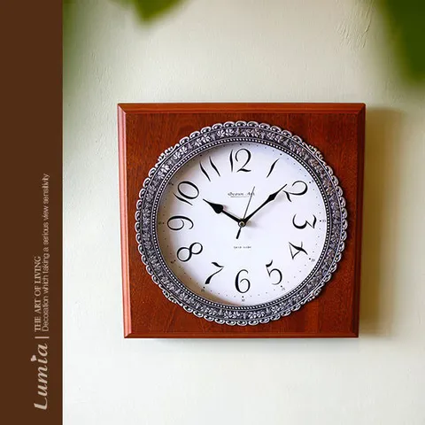 Lumia  루이스 원목 주석 스퀘어 벽시계 SN201/202