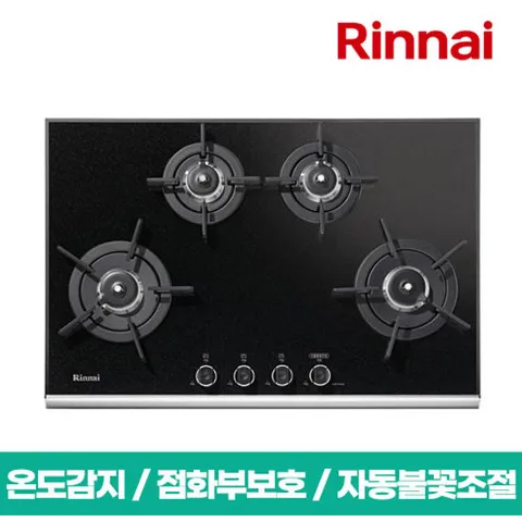 린나이 빌트인 4구 가스쿡탑 RBR-P4400 (가스렌지/가스레인지)