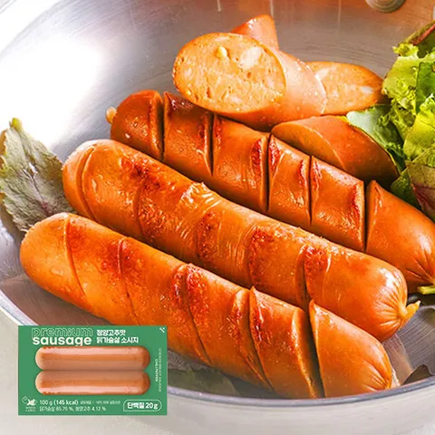 [똑똑한식단] 청양고추맛 닭가슴살 소시지 10개