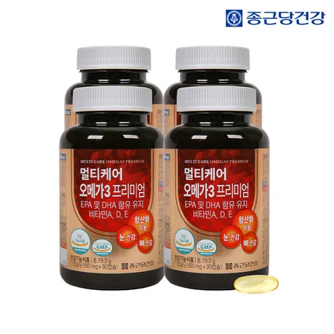 [종근당건강] 멀티케어 오메가3 프리미엄 90캡슐 X 4병