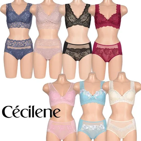 [세실엔느] 풀커버 레이스윙 브라팬티 1차 (14종) 볼륨패드