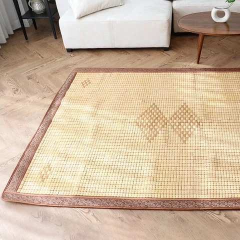 [갤러리데코]프리미엄 보더형 거실 대나무 마작자리 150x195