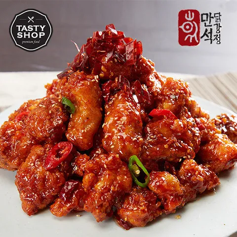 [만석닭강정] (뼈)화끈한맛(5월 9일 도착 예정)