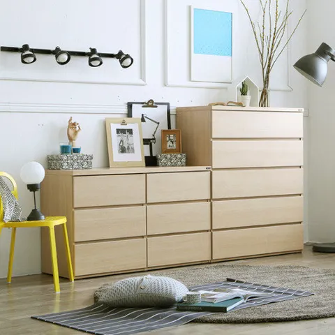 아르메 미엘 서랍장 세트(1200 빅와이드 3단 980 5단)