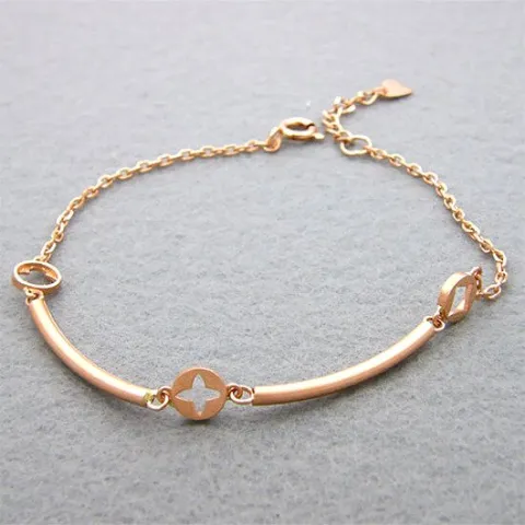 아이비골드 14K  크로버 스틱 팔찌  RYB11361-1