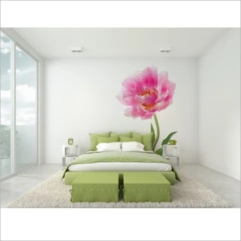 풀불룸 튤립 꽃 포인트 벽지 튤립벽지 침실꽃포인트벽지