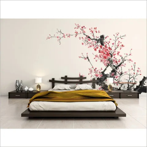 매화꽃벽지 매화벽지 매화꽃디자인벽지 매화그림 포인트벽지