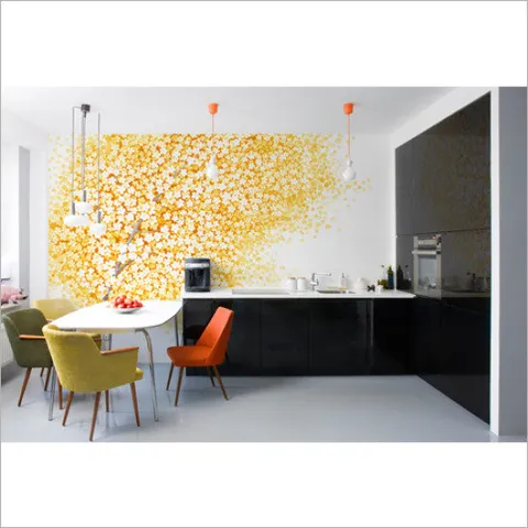 화사한 벚꽃 뮤럴 포인트벽지 화려한 벚꽃벽지 로맨틱벽지