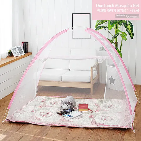 에코벨 모기장 야광원터치 소형/모기채 파리채 벌레퇴치 침대