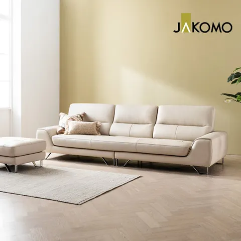 [자코모_GS샵 단독] 댄디 4인 천연면피 소가죽 소파