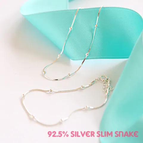 [폭스타일] [실버] 밀키 스네이크 볼 세트