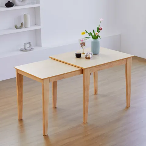 베스트리빙 공간활용 슬라이딩 확장형 원목 식탁 테이블/식탁 단품