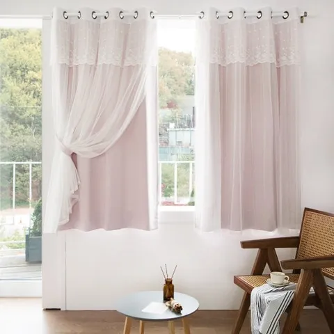 까르데코 디망쉬 암막+레이스커튼 창문 4장