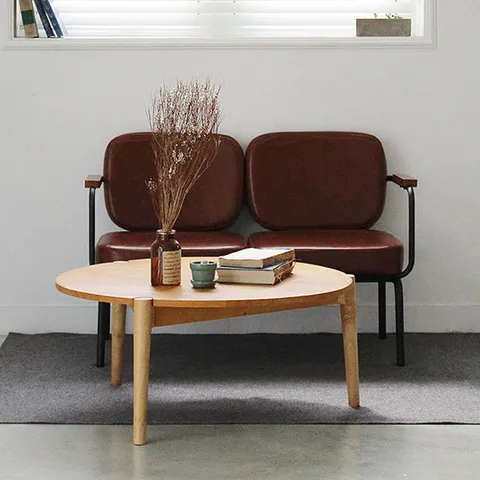 [올리빙] 올리 원목 원형 좌식 테이블