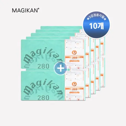 [매직캔] 22/25리터리필-10롤 280R10B 휴지통 기저귀통 리필봉투