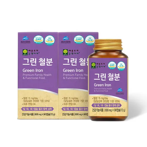 [애플트리김약사네] 그린철분 임산부 산모 비헴철 2박스(6개월분)